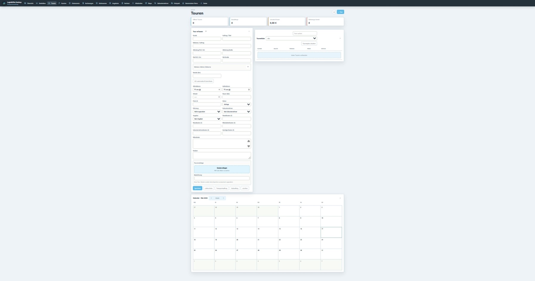 LogistikPilot Desktop Tourenerfassung